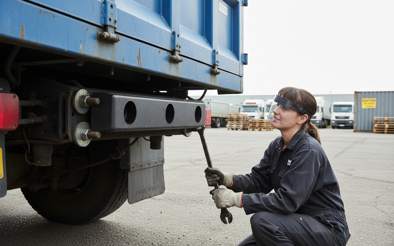 Premium Medium-Sized Rubber HGV Bumper for Light and Heavy Goods Vehicles - Durable Impact Protection