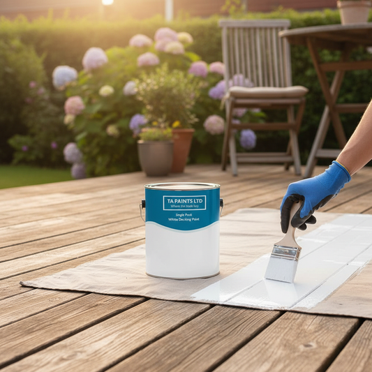 Premium Gloss Decking Paint - Durable Polyurethane Enamel for Home, Garden, and Marine Use