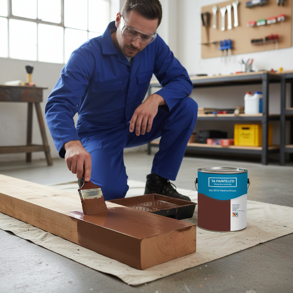 Premium Universal PU Enamel Chestnut Brown Paint for Indoor and Outdoor Use - Quick-Drying, Durable Finish in Multiple Sizes and Finishes
