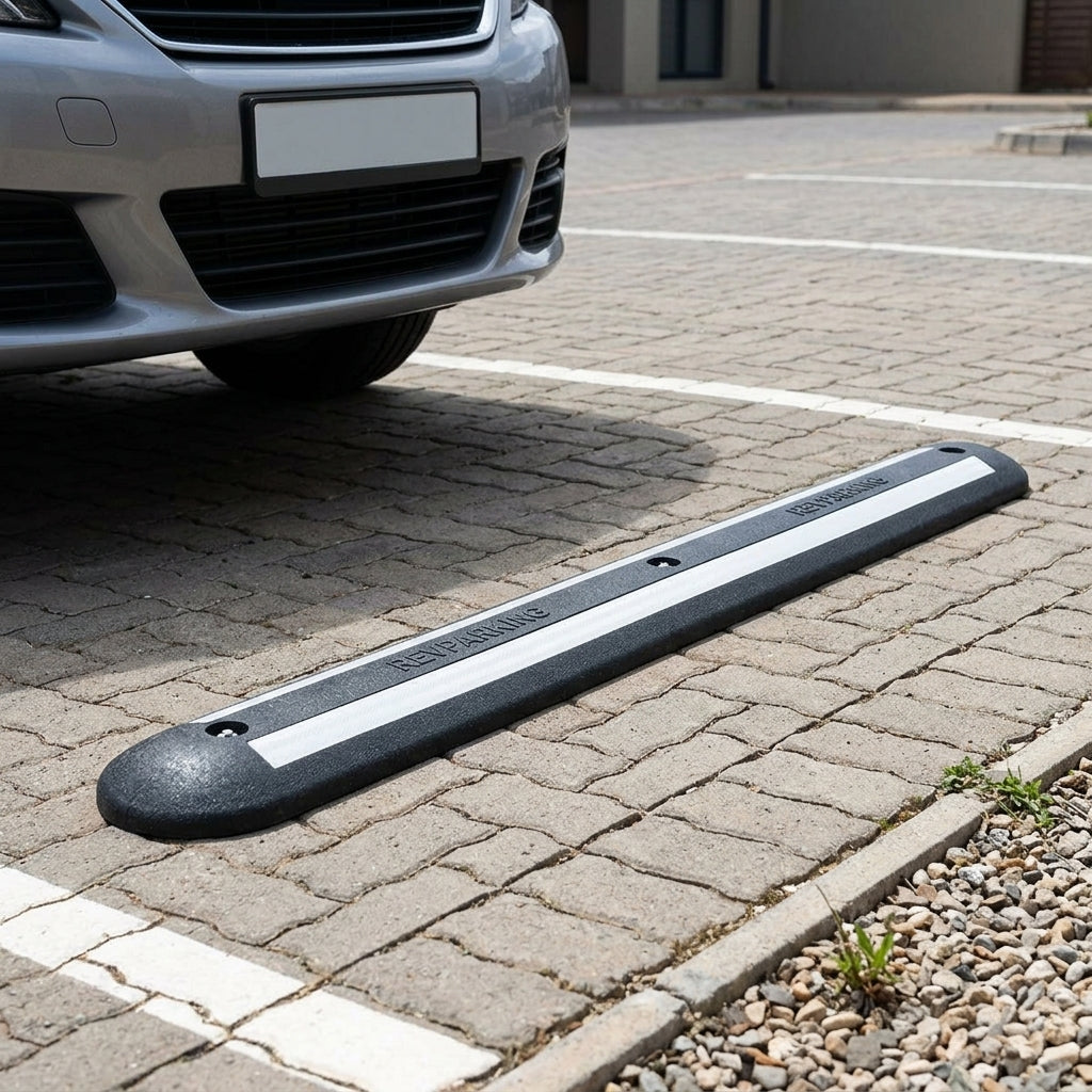 Parking Bay Marker Recycled Rubber With Reflective Strips