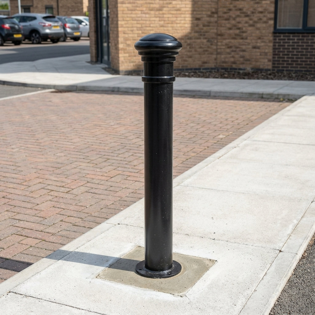Ornamental Mild Steel Bollard – Galvanised & Coated Options
