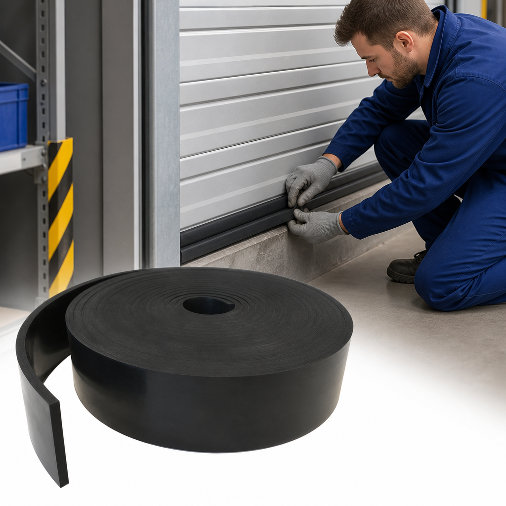 Solid Neoprene Rubber Strip for General Purpose Use (5 Metre Length)