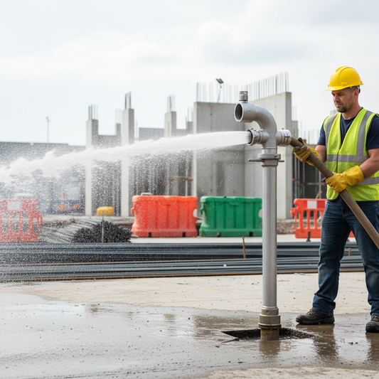 Premium Aluminium Single Head Swivel Standpipe with Female Hydrant Round Thread and BS336 Female Outlet for Efficient Water Flow