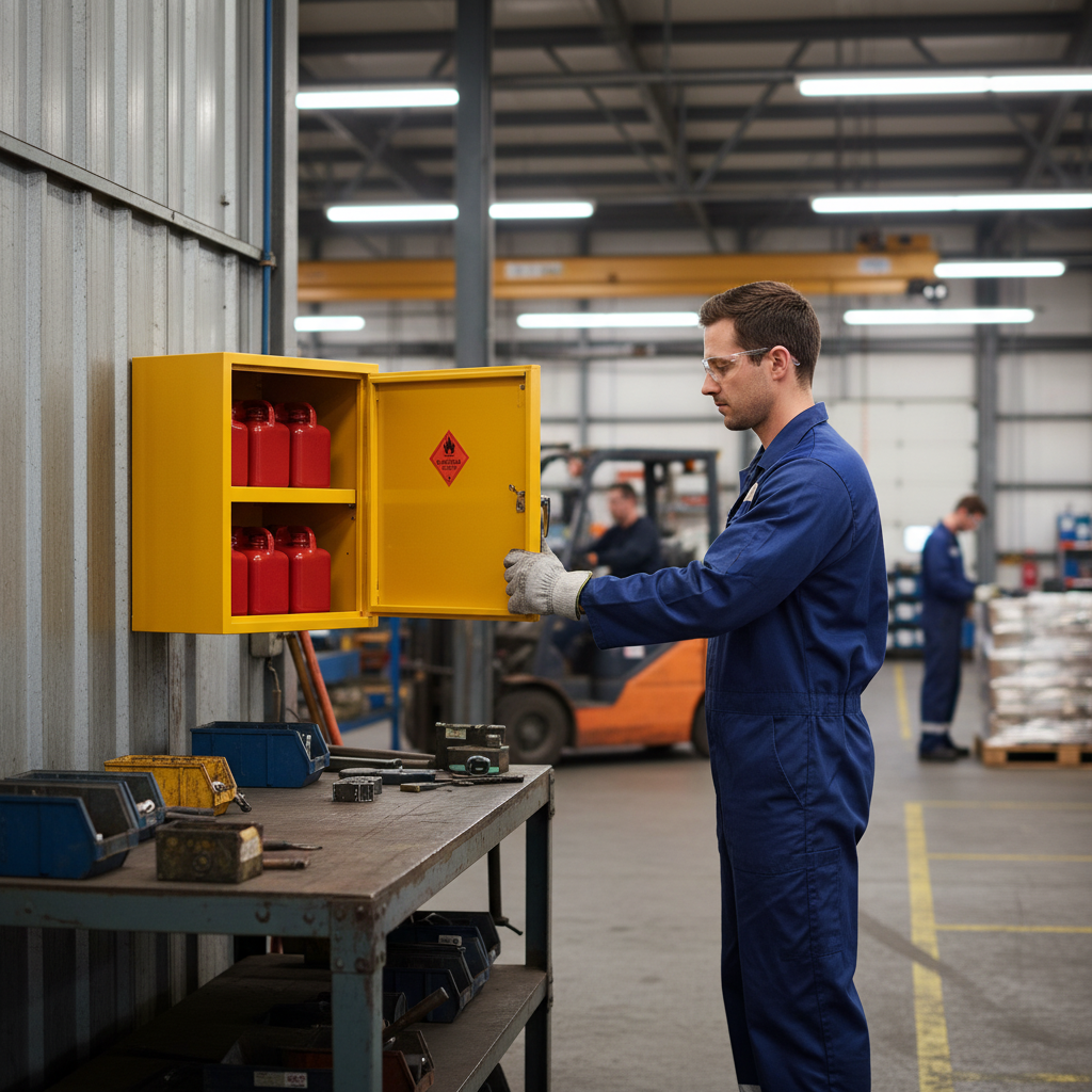 Flammable Liquids Cabinet - HSC24/24 ||L609mm x W305mm x H609mm