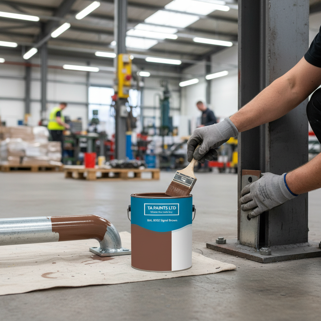 Premium Universal PU Enamel Signal Brown Paint for Indoor and Outdoor Use with Quick-Drying Options