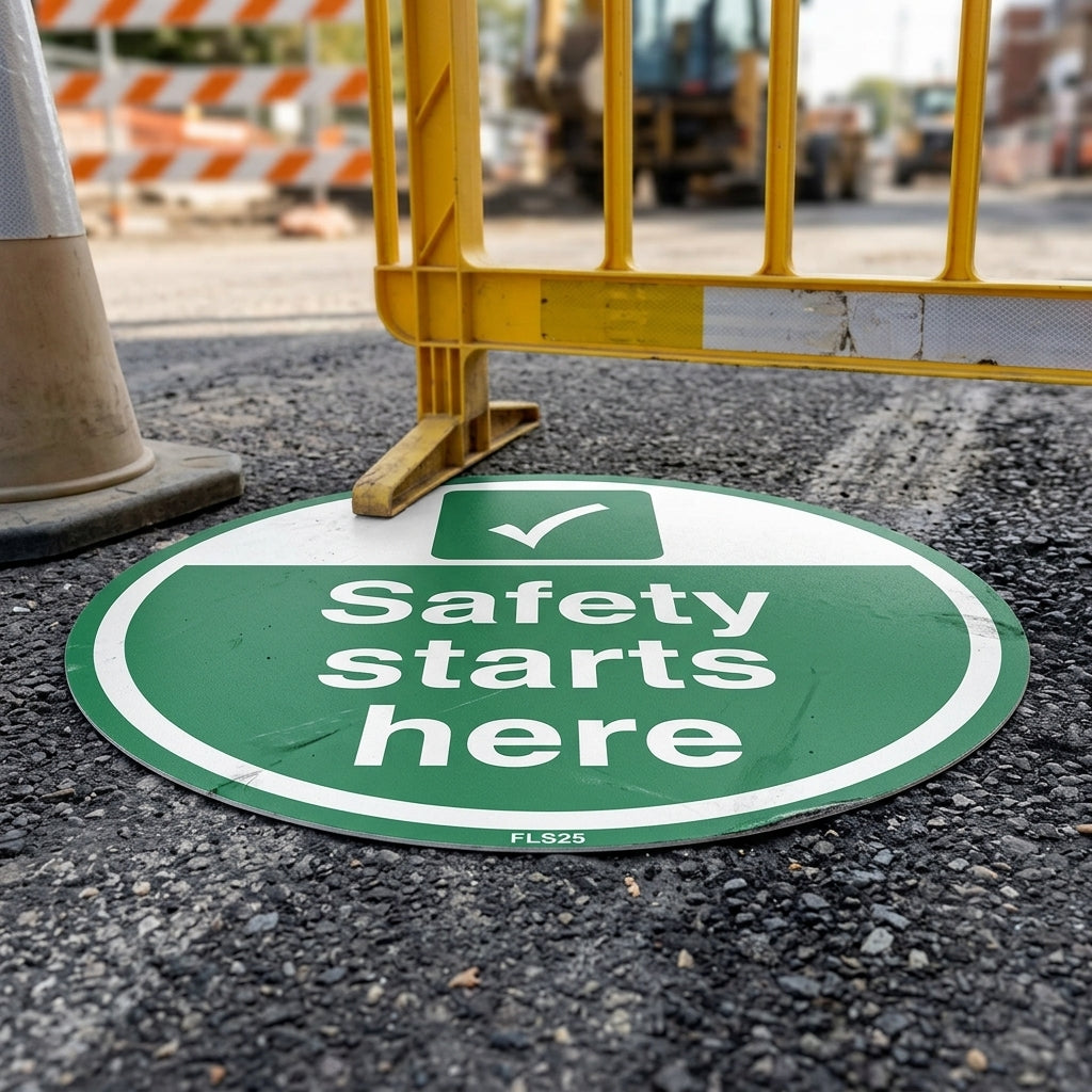 450mm floor sign slip-resistant vinyl self-adhesive (view 2)