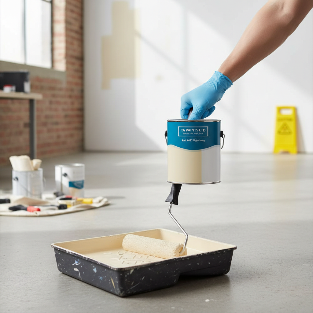Premium Light Ivory Paint for Commercial Spaces - Soft Hue for Professional Environments