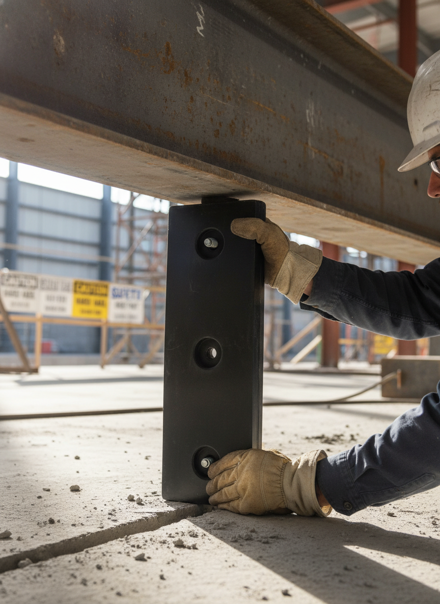 Premium Heavy Duty Dock Packer for Precise Bumper Adjustment - 750 x 250 x 50 mm with Enhanced Compression Performance
