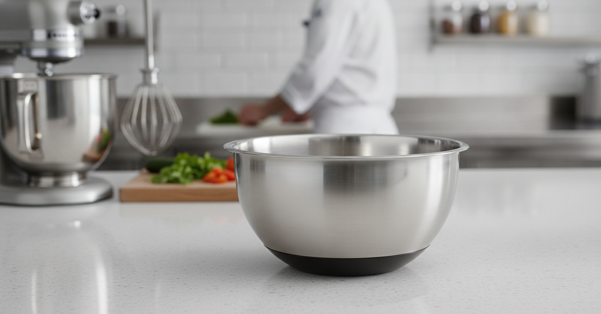 Stainless Steel Mixing Bowl 5L for Efficient Food Preparation