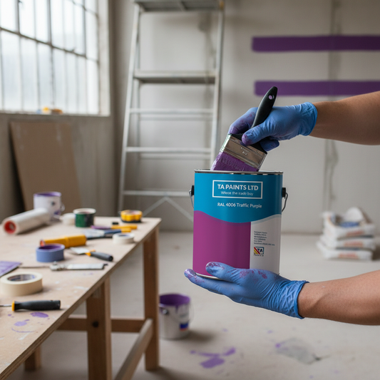 Premium Industrial-Grade Traffic Purple Paint for High-Visibility Applications - High-Quality Professional Grade for Industrial and Commercial Appl...