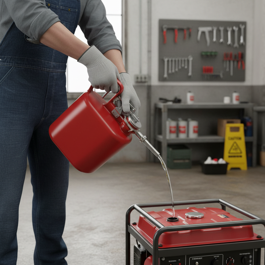 4ltr Justrite® Type I Safety Can for Flammables - 14160Z ||L117 x W194 x H324mm