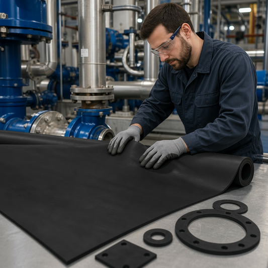 Genuine Black Viton Rubber Sheet 1.4m Wide for Industrial Applications