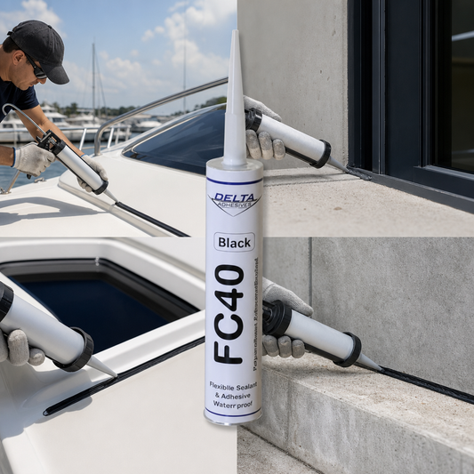 FC40 Waterproof Sealant and Adhesive for Marine and Construction Use (300ml)