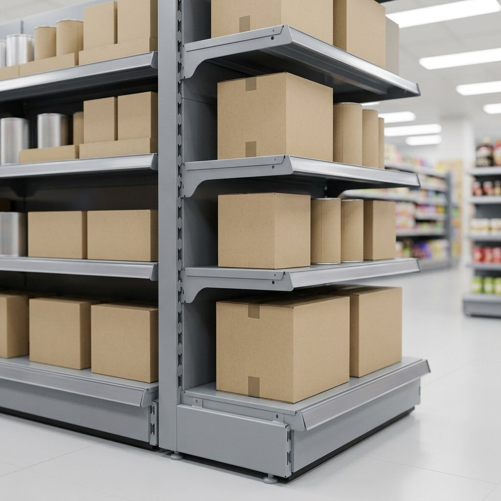 2.4m high ladder rack promo bay with 200mm base shelf (view 2)