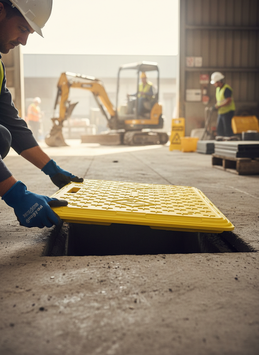 Heavy Duty Steel Reinforced Trench Cover 1200 x 800 x 50mm with 750kg Load Capacity