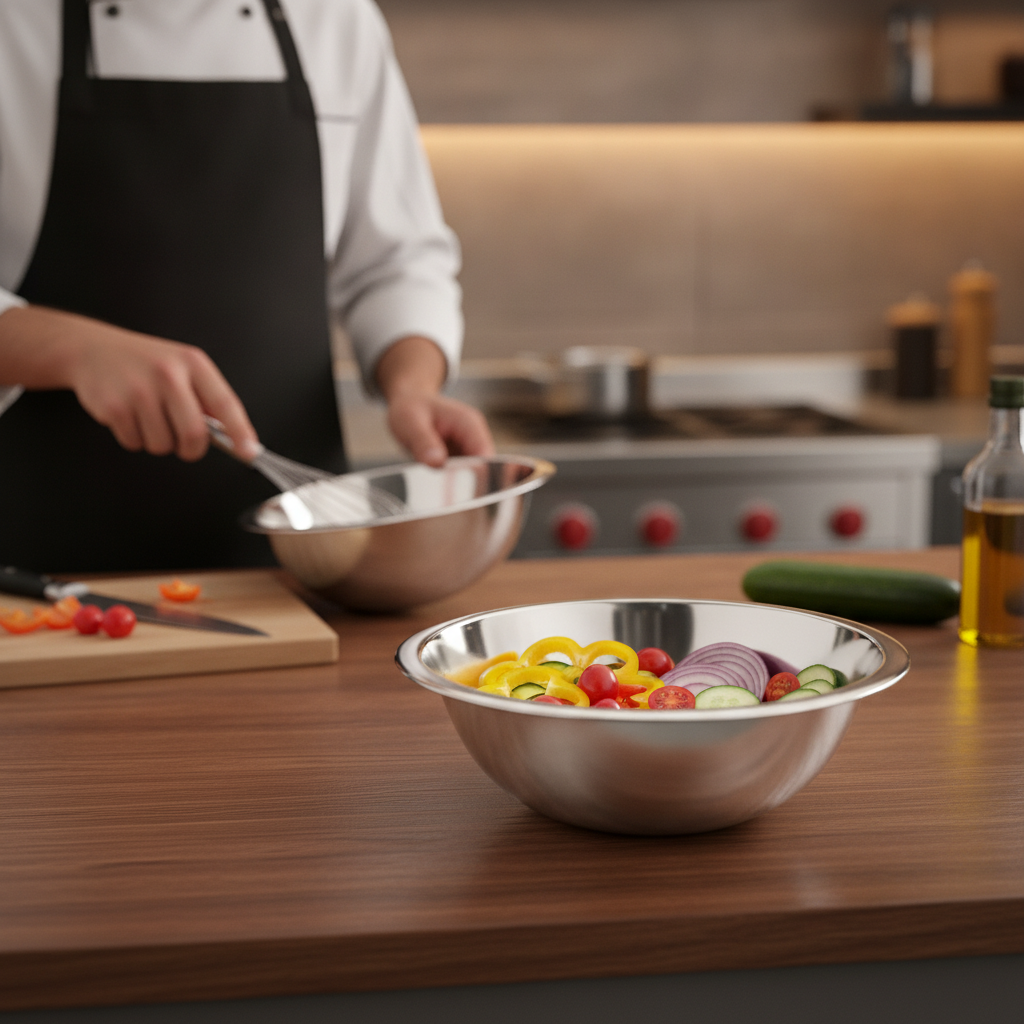 Stainless Steel Mixing Bowl 1L for Food Preparation