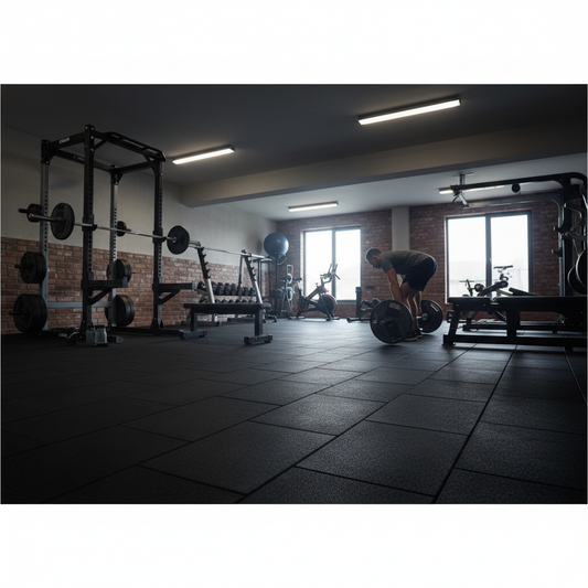 Premium 55m2 Triple Garage Package with Heavy Duty Rubber Gym Flooring Mats - 3 Thickness Options for Safety and Durability