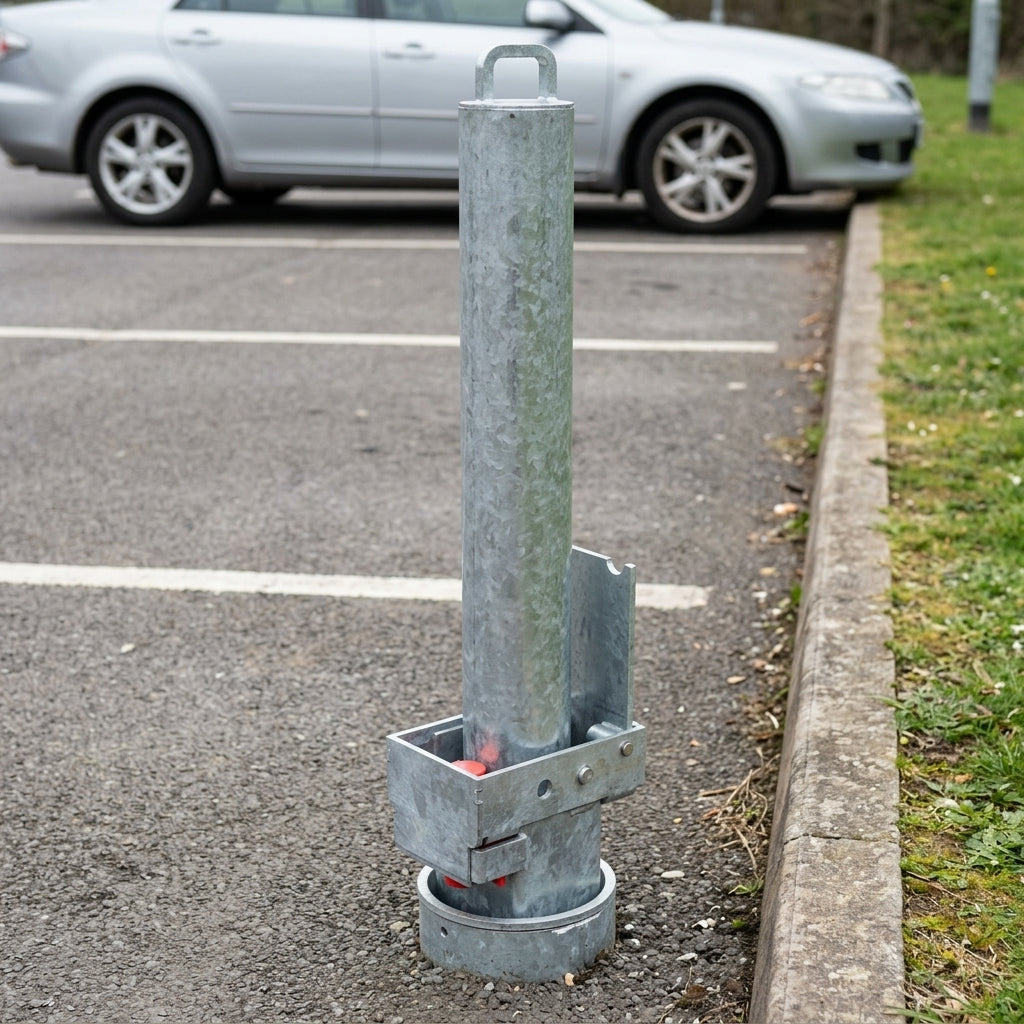 500mm Removable Bollard with Integral Lock