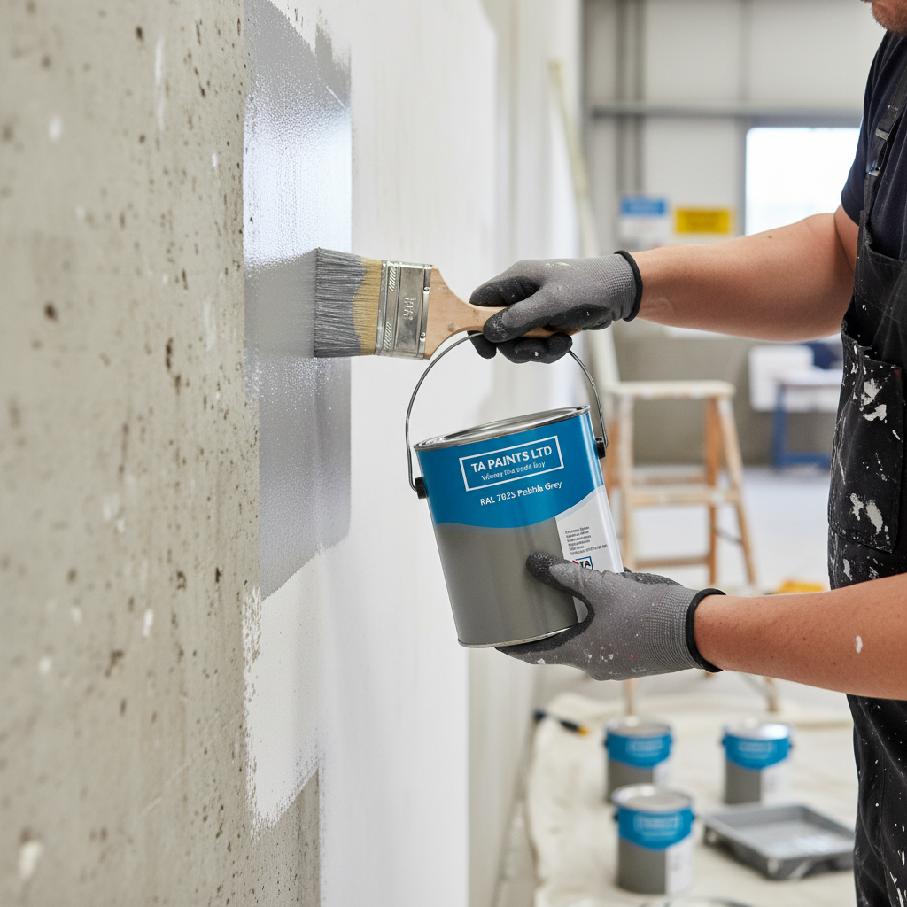 Premium Universal PU Enamel Concrete Grey Paint - Quick-Drying, Durable Finish for Indoor and Outdoor Use