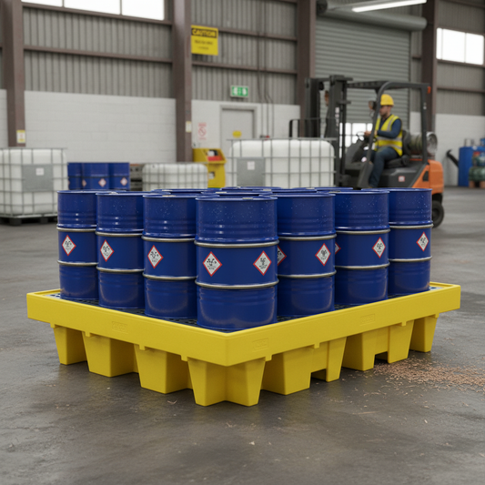 8 Drum Spill Pallet - BP8 ||1140ltr Sump Capacity