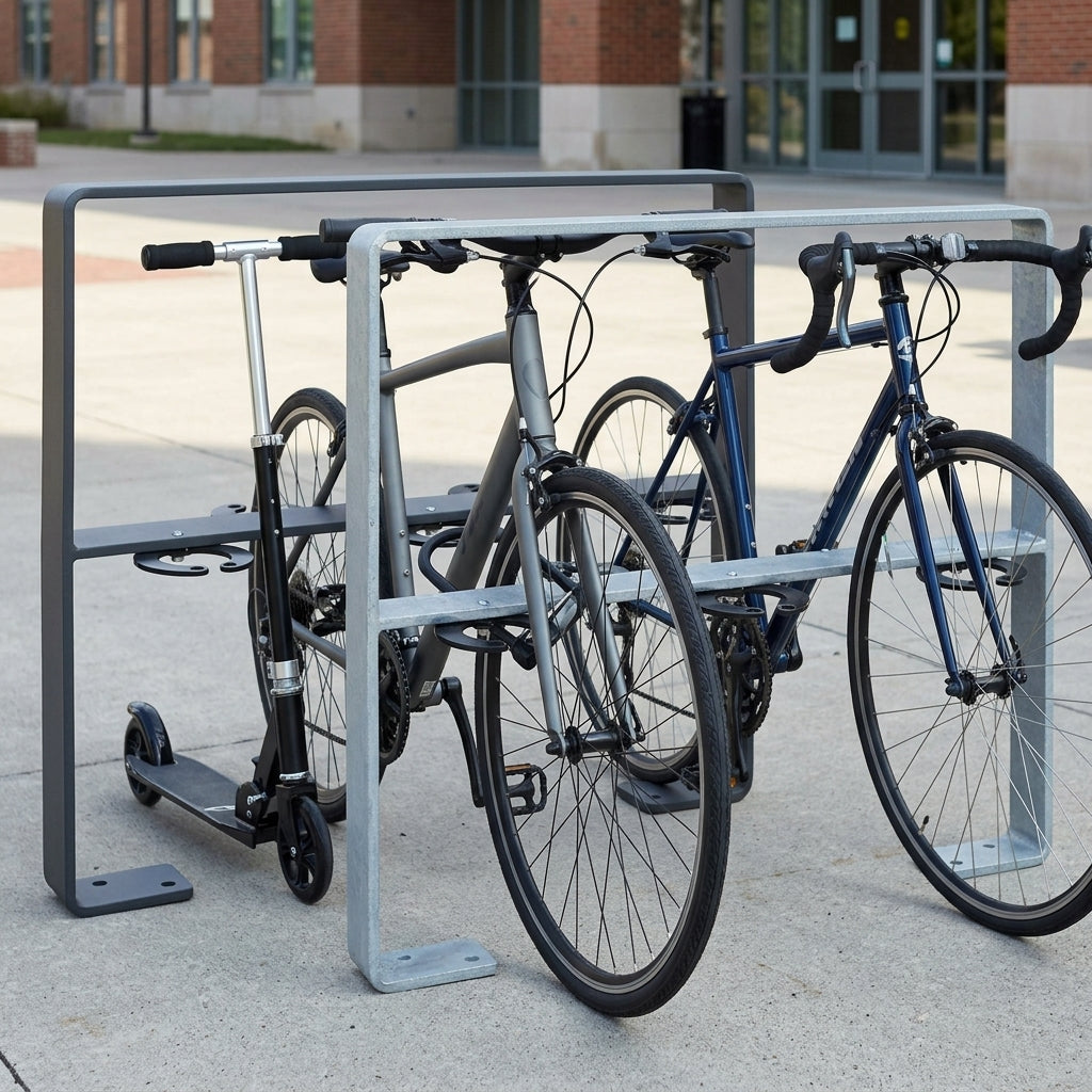 800–1,200mm bicycle and scooter stand, formed steel