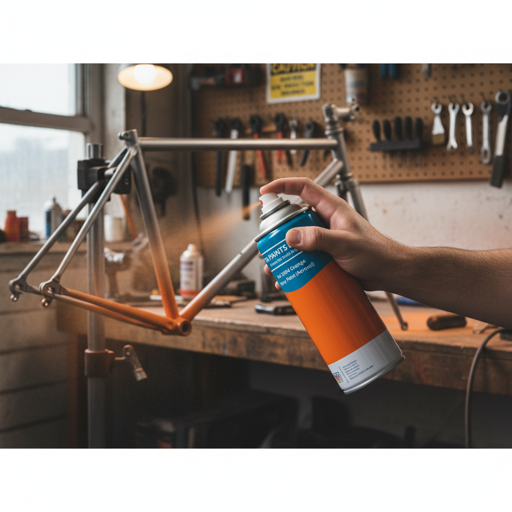 Premium Quick Drying Orange Enamel Spray Paint 400ml - UV Resistant, High Opacity for Indoor and Outdoor Use