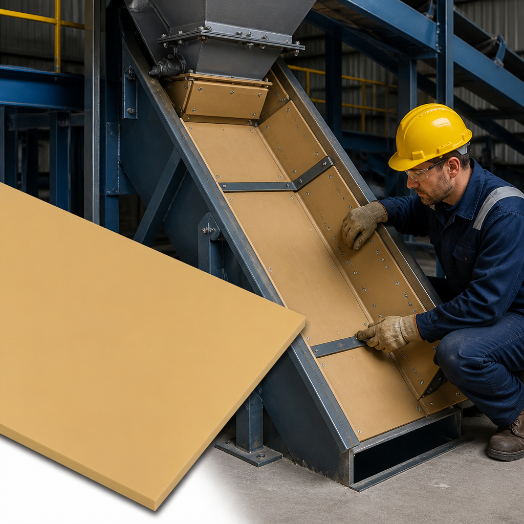 Tan Shotblast Rubber Sheet 45 Degree Hardness for Industrial Applications