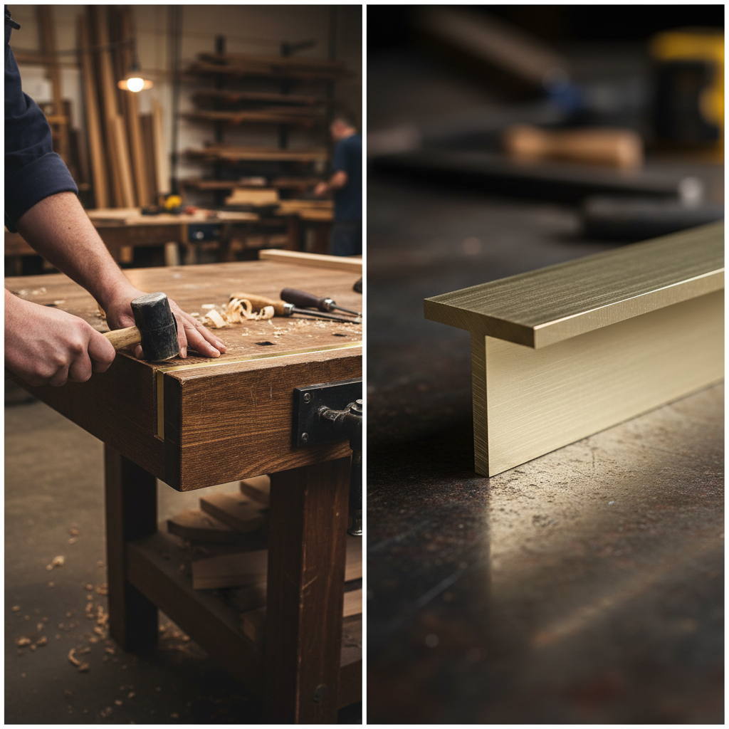 Premium Brass T-Section 15.8mm x 15.8mm x 3.2mm - High Tensile Strength for Decorative Applications