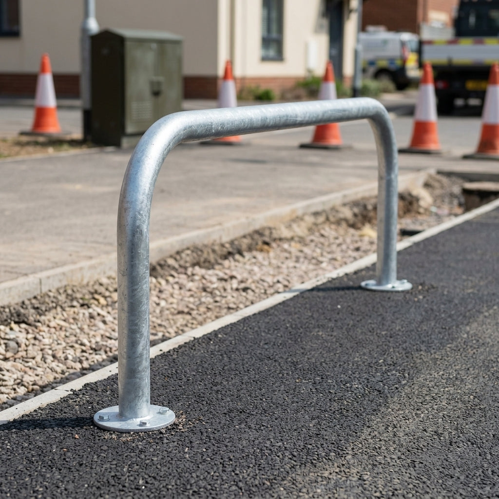60mm Hooped Perimeter Barrier – Galvanised Bolt Down