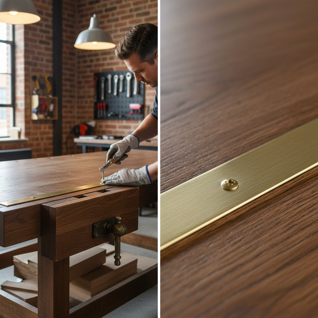 Premium Brushed Polished Brass Flat Bar 31.8mm x 19mm - High Corrosion Resistance and Ductile Alloy for Versatile Applications