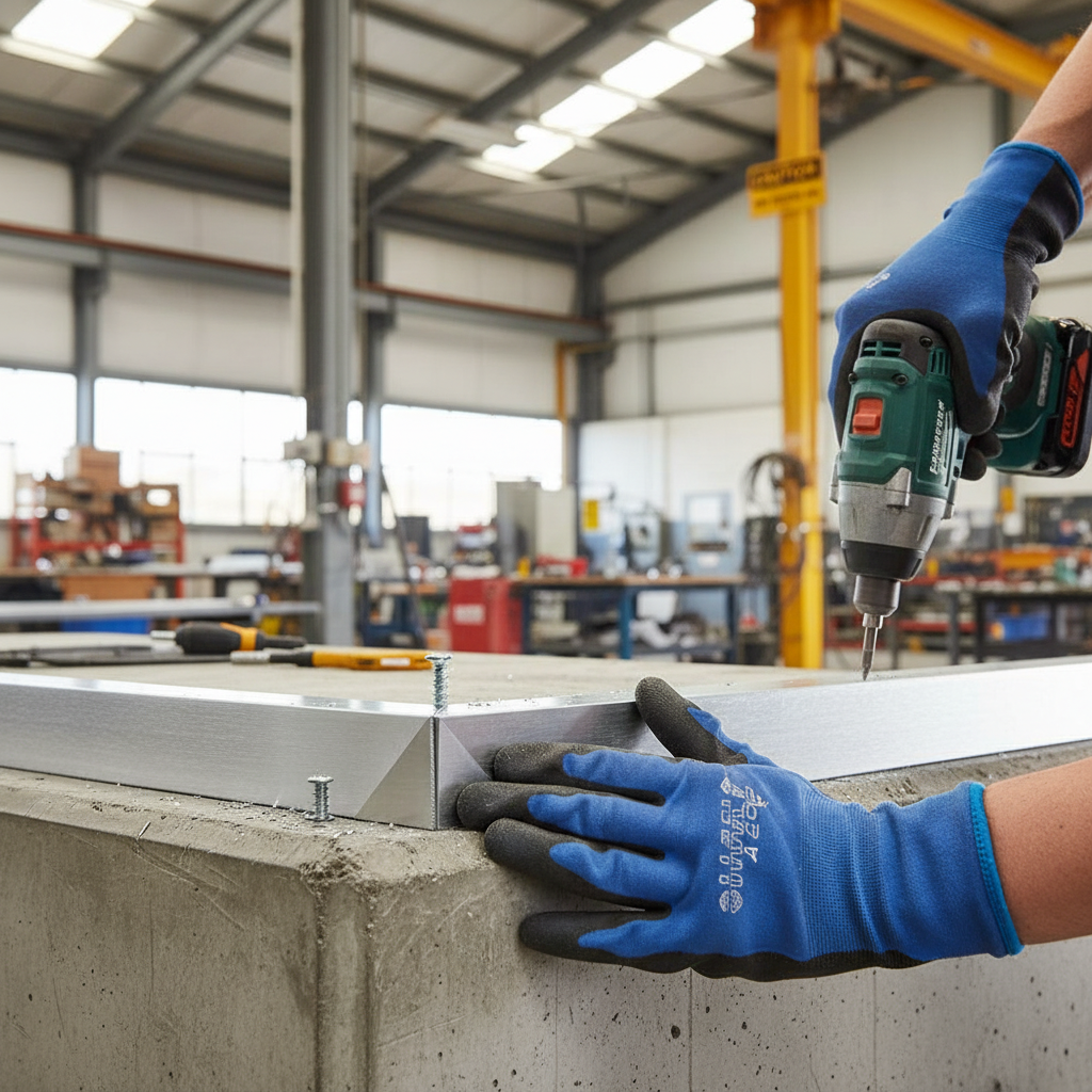 Premium Brushed Polished Aluminium Angle 25.4mm x 25.4mm x 6.3mm for Structural Applications