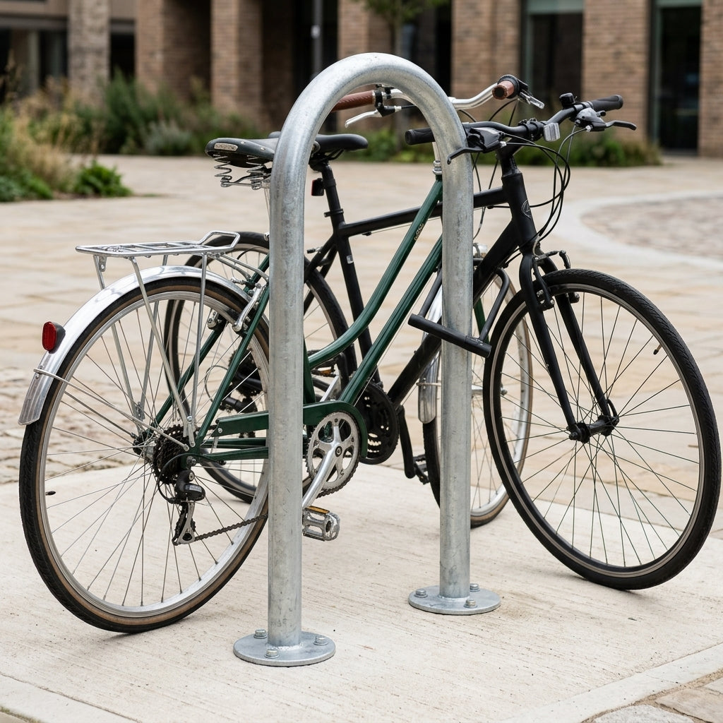 340mm Sheffield Cycle Stand Stainless Steel – Root or Surface Fixed