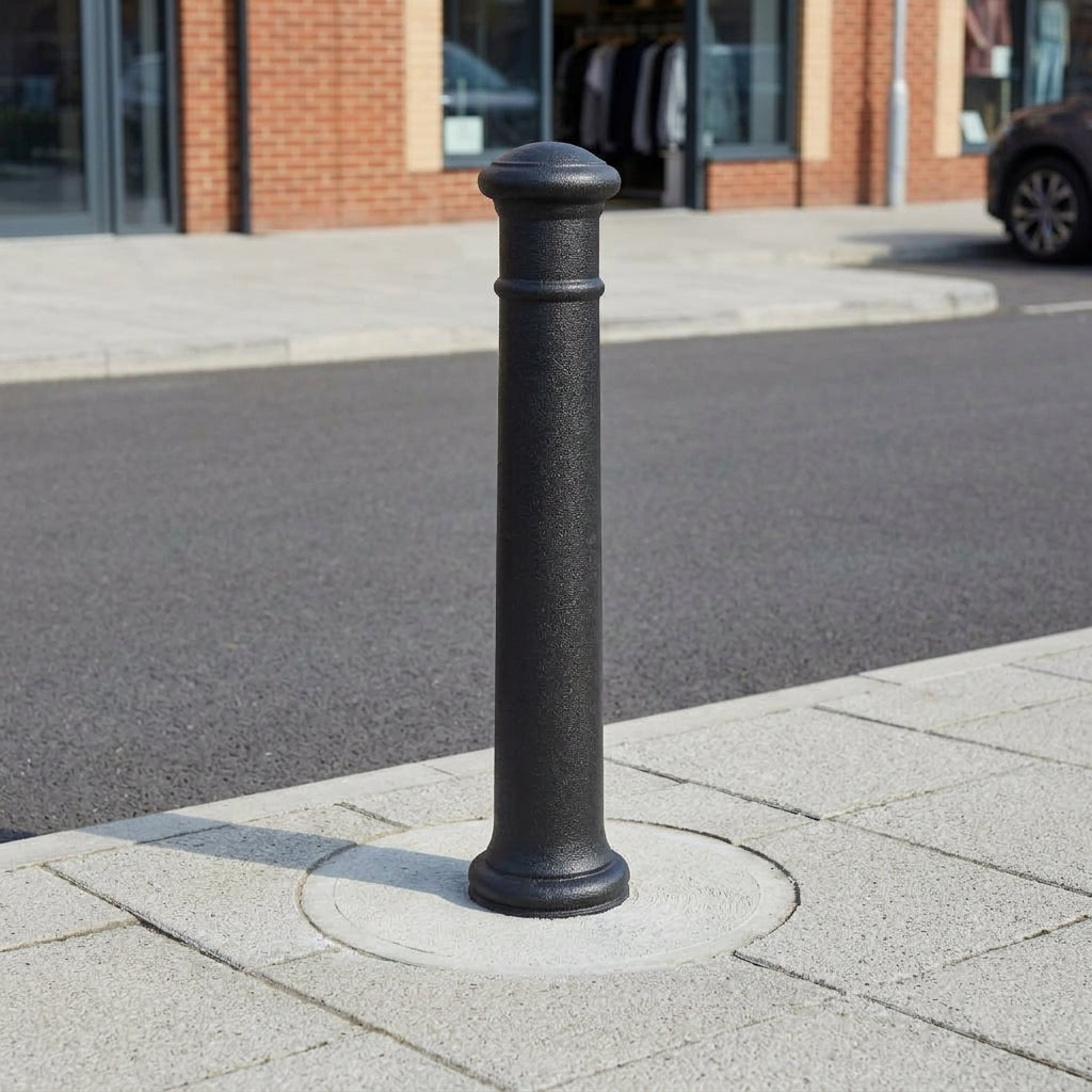 1300mm Cast Iron Manchester Bollard with Decorative Banding