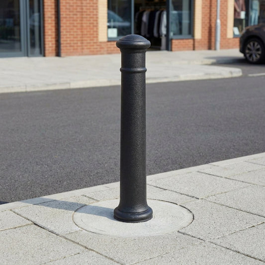 1300mm Cast Iron Manchester Bollard with Decorative Banding