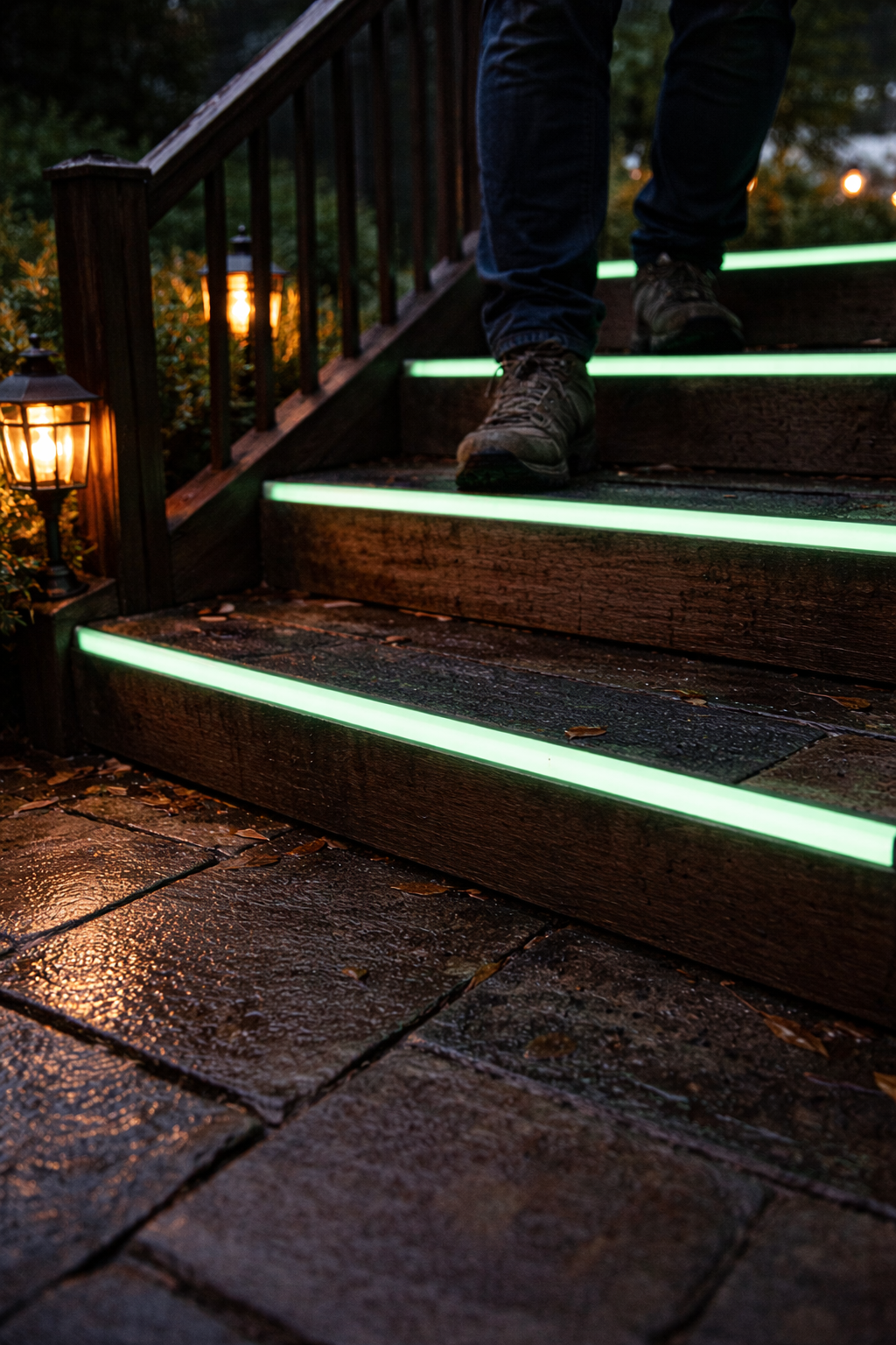 Premium Anti-Slip Tape Roll - Luminous Glow in the Dark, 1" x 5 Meters with High Traction Surface for Indoor and Outdoor Safety