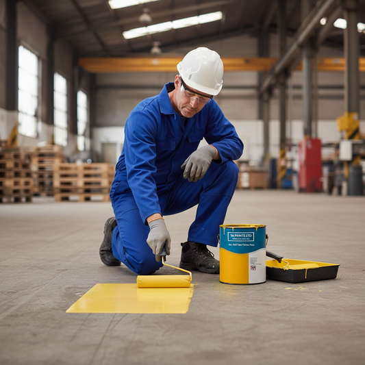 Premium Sun Yellow Paint - Bright and Cheerful for Commercial Applications and Safety Signage