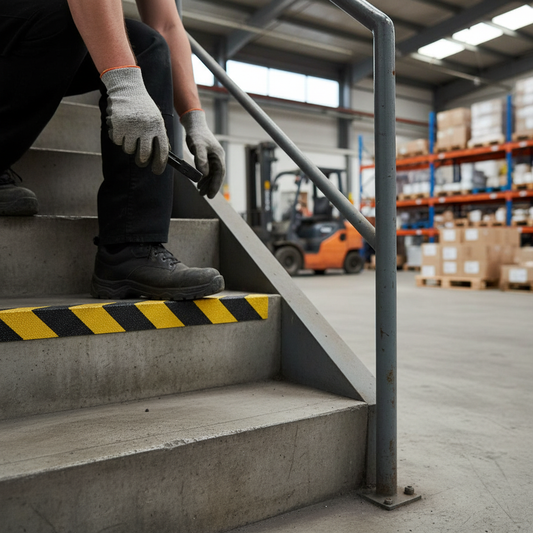 Premium Heavy Duty Anti-Slip GRP Stair Nosing Cover for High Traffic Areas - 10-Year Guarantee and Easy Installation