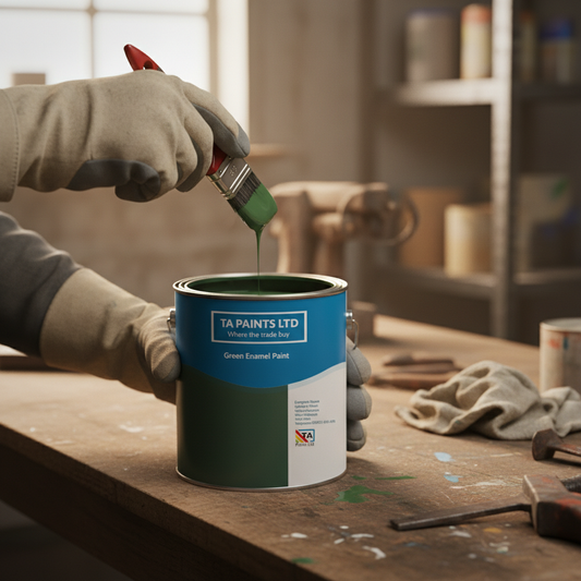 Premium Green Gloss Enamel Paint – Durable, Waterproof, UV Resistant for Indoor and Outdoor Use