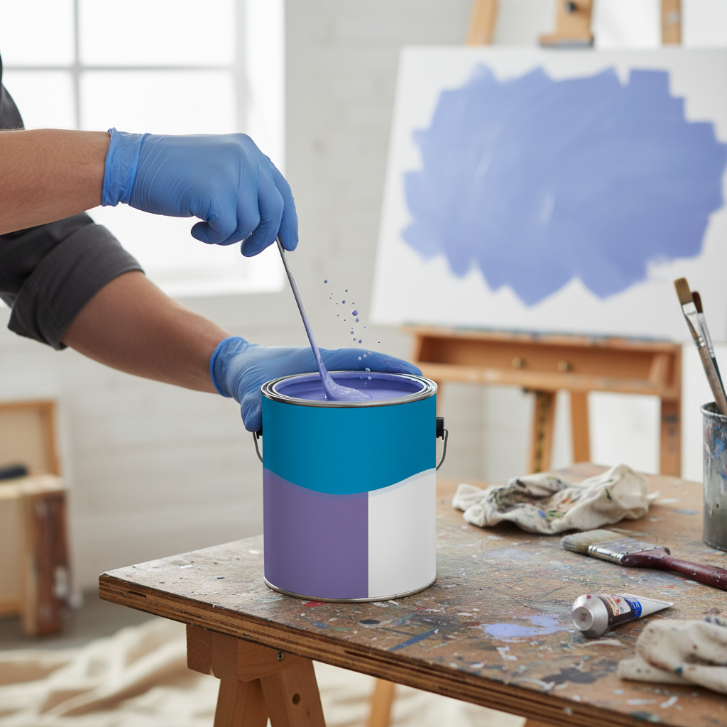 Premium High-Performance Blue Lilac Paint - Durable Finish for Various Applications