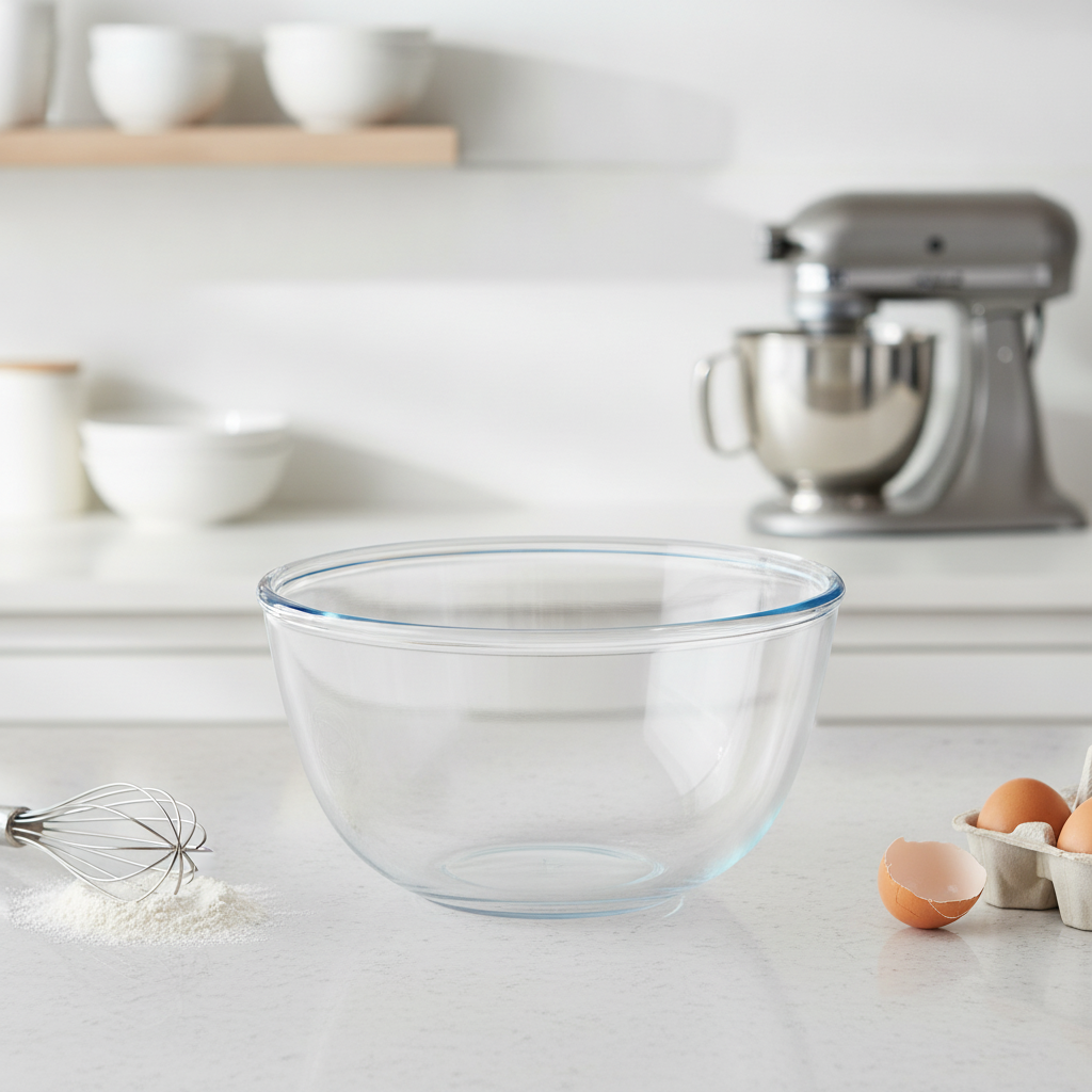 Glass Mixing Bowl 700ml for Home & Kitchen