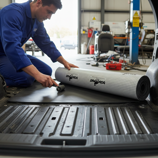 Premium 5mm Self-Adhesive Foam Liner Roll for Vehicle Heat and Sound Insulation - 2.5 sq.m Coverage