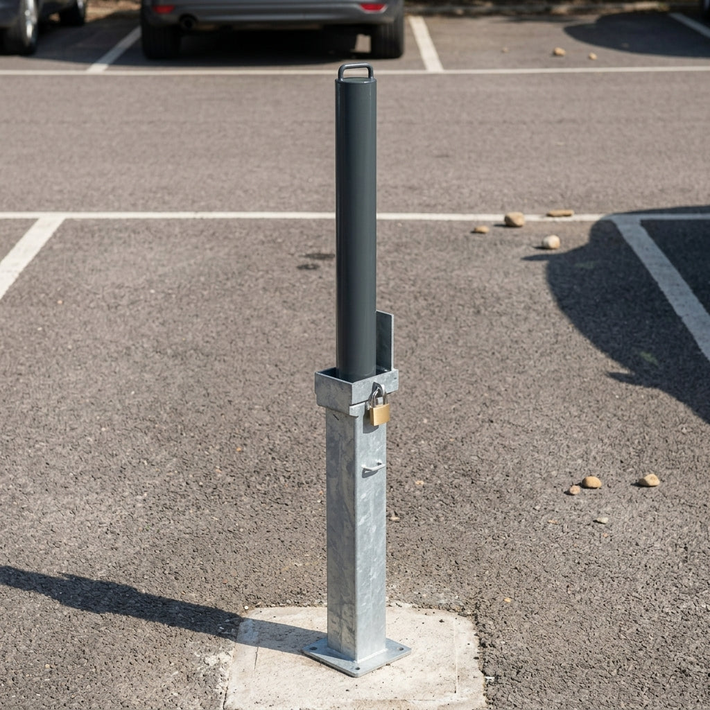 900mm Lift Assist Telescopic Bollard – Galvanised Steel