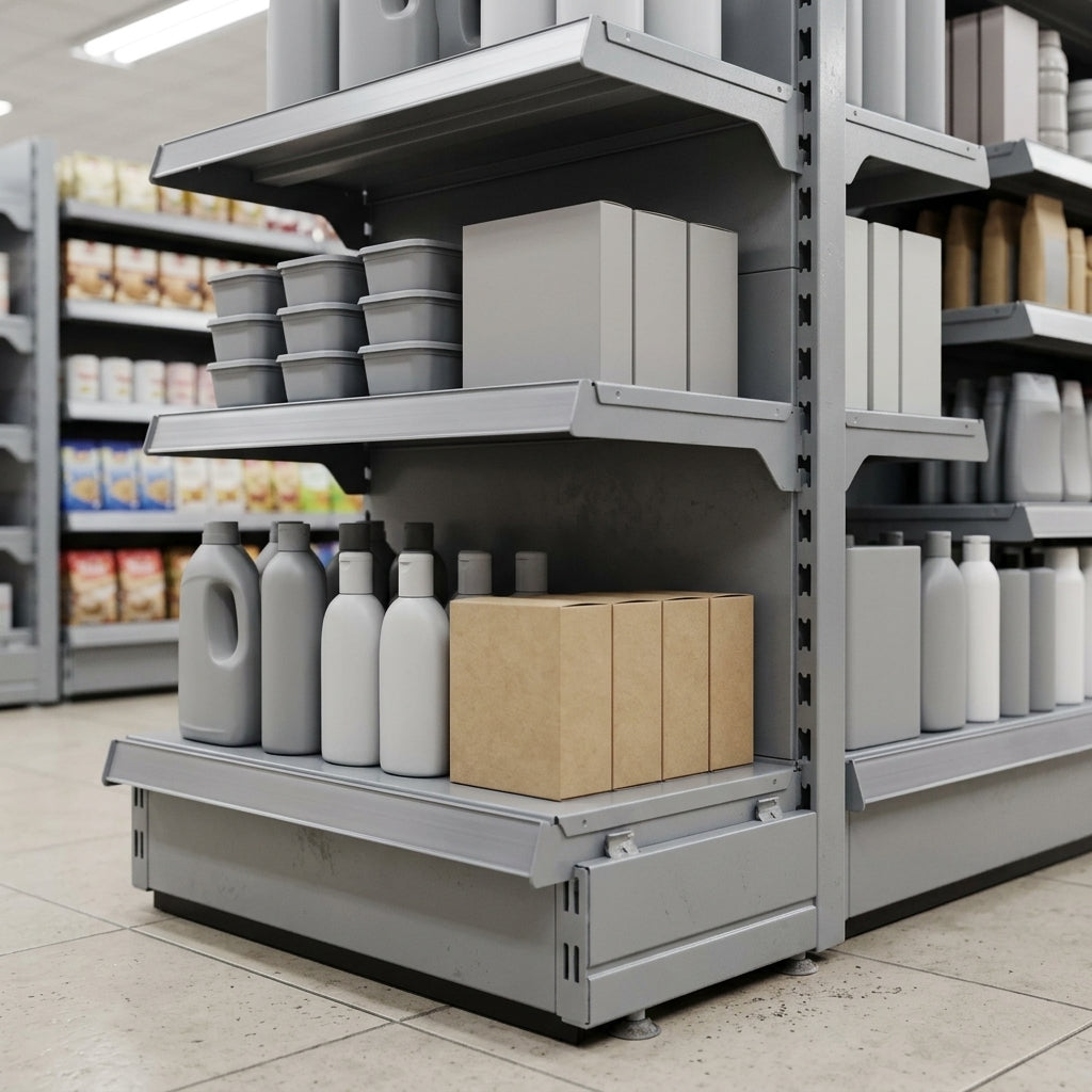 2.1m High Ladder Rack Promo Bay with 200mm Base Shelf (view 2)