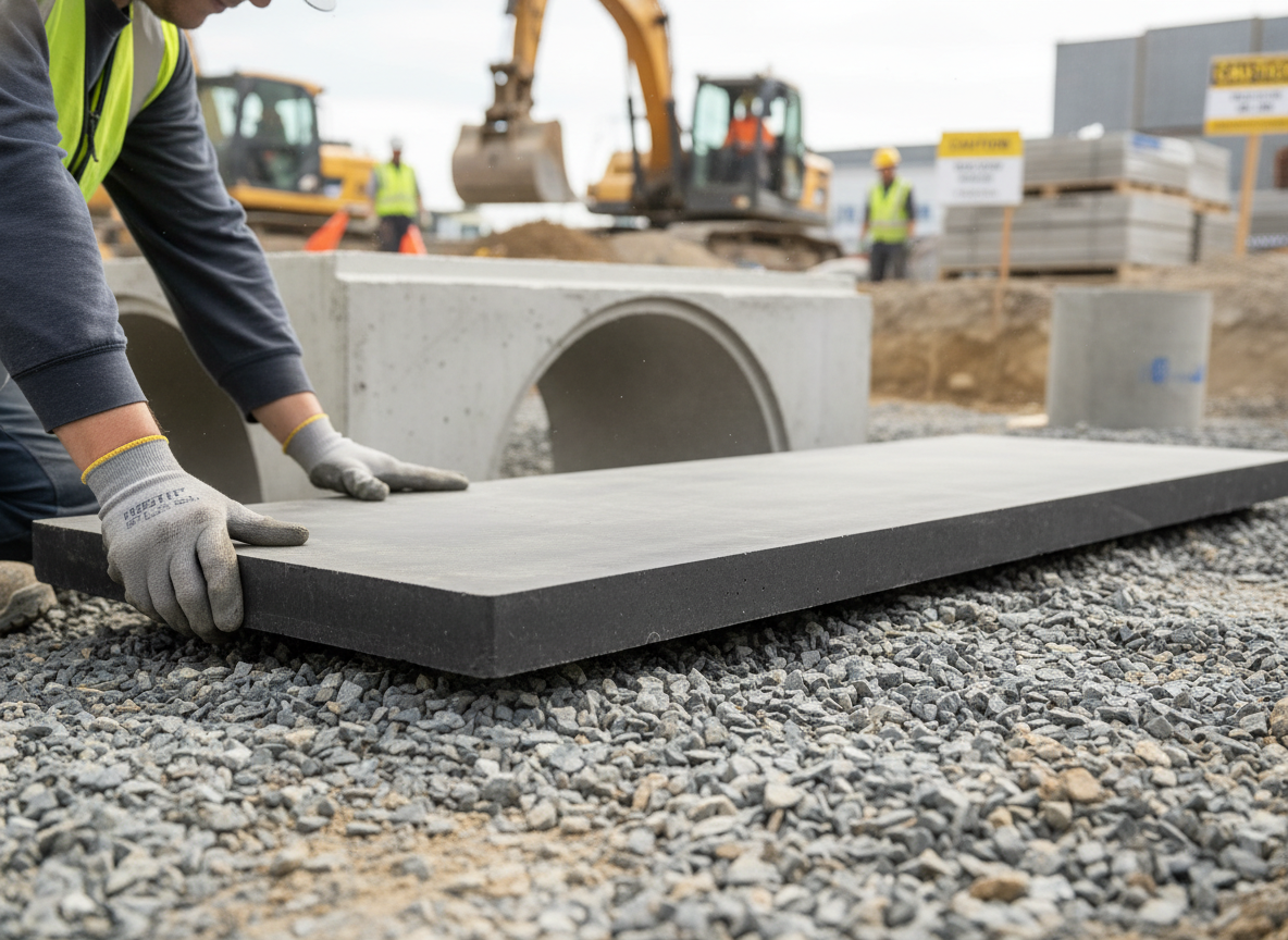 Premium Rubber Dock Packer for Ramp Bumpers - 750 x 250 x 20 mm, 4.8 kg for Adjustable Compression