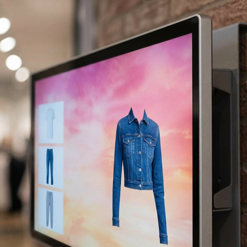 22–55" wall-mounted PCAP Android touch screen display (view 2)