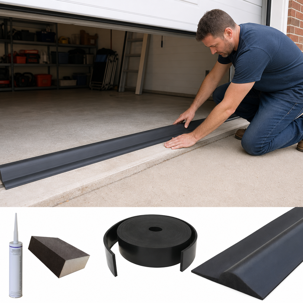 Garage Door Threshold Kit for Weatherproofing (2.5 Metre Length)