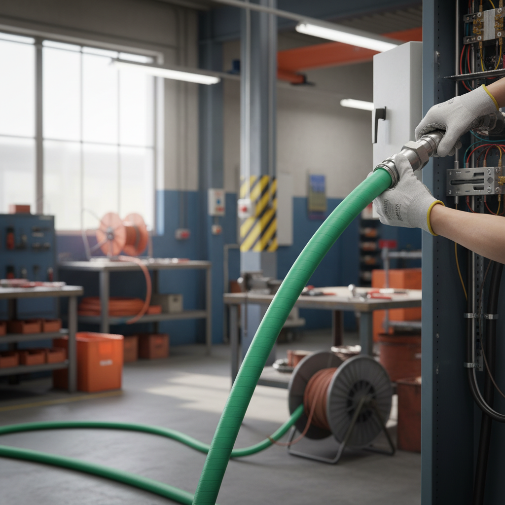 Premium 20bar Non-Conductive Cable Cooling Hose - Carbon-Free Rubber for Steel Manufacturing Applications