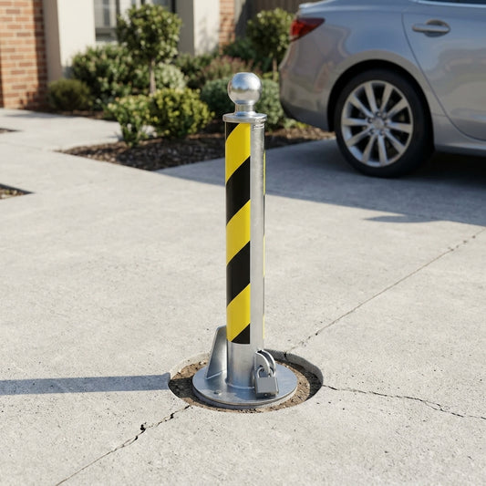 Removable hitch post with twist-out design and security padlock