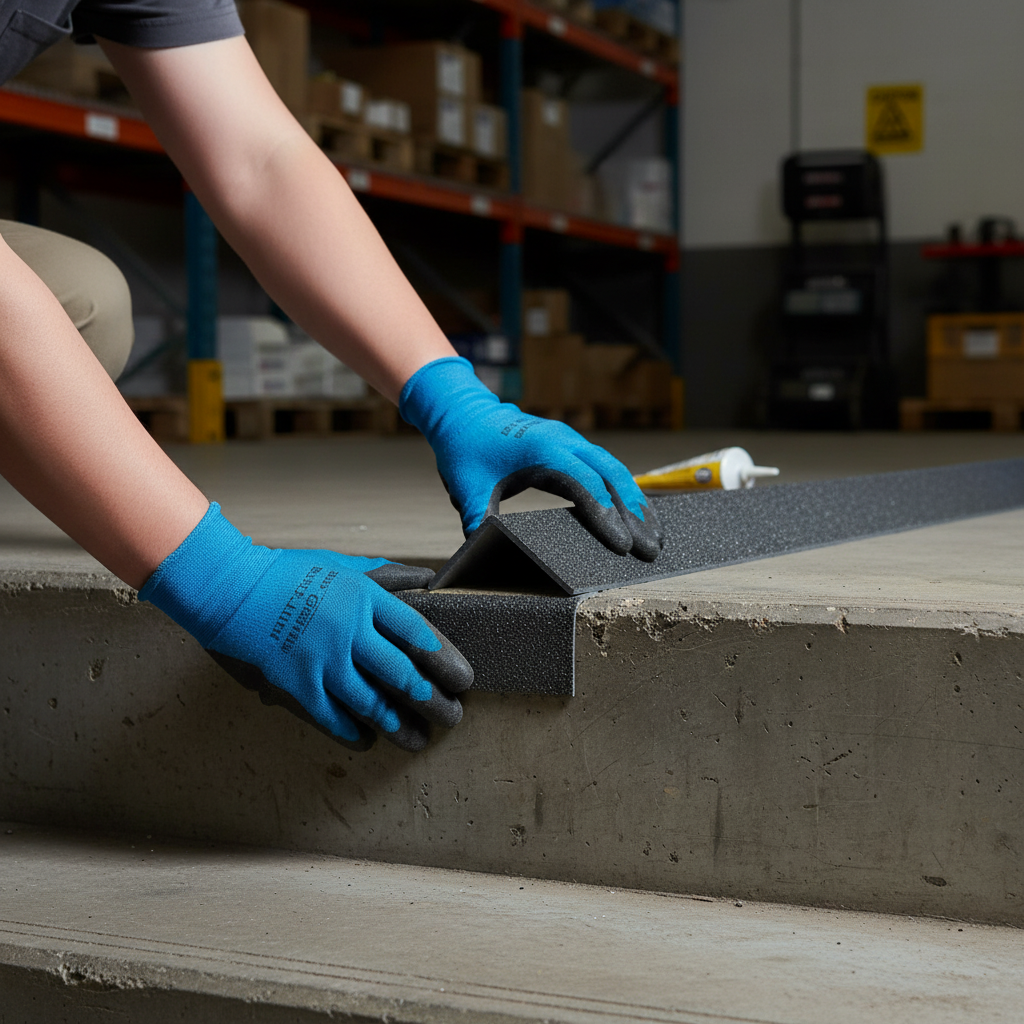 Heavy Duty GRP Anti-Slip Stair Nosings - Durable Non-Slip Tread for Safe Steps with Customizable Lengths and 10-Year Guarantee
