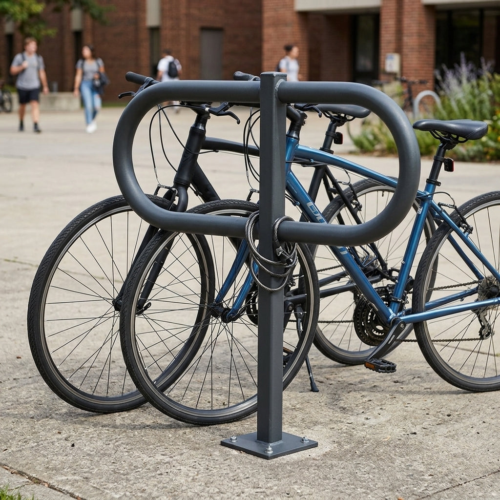 800mm High Cycle Stand for 2 Bikes – Galvanised Steel
